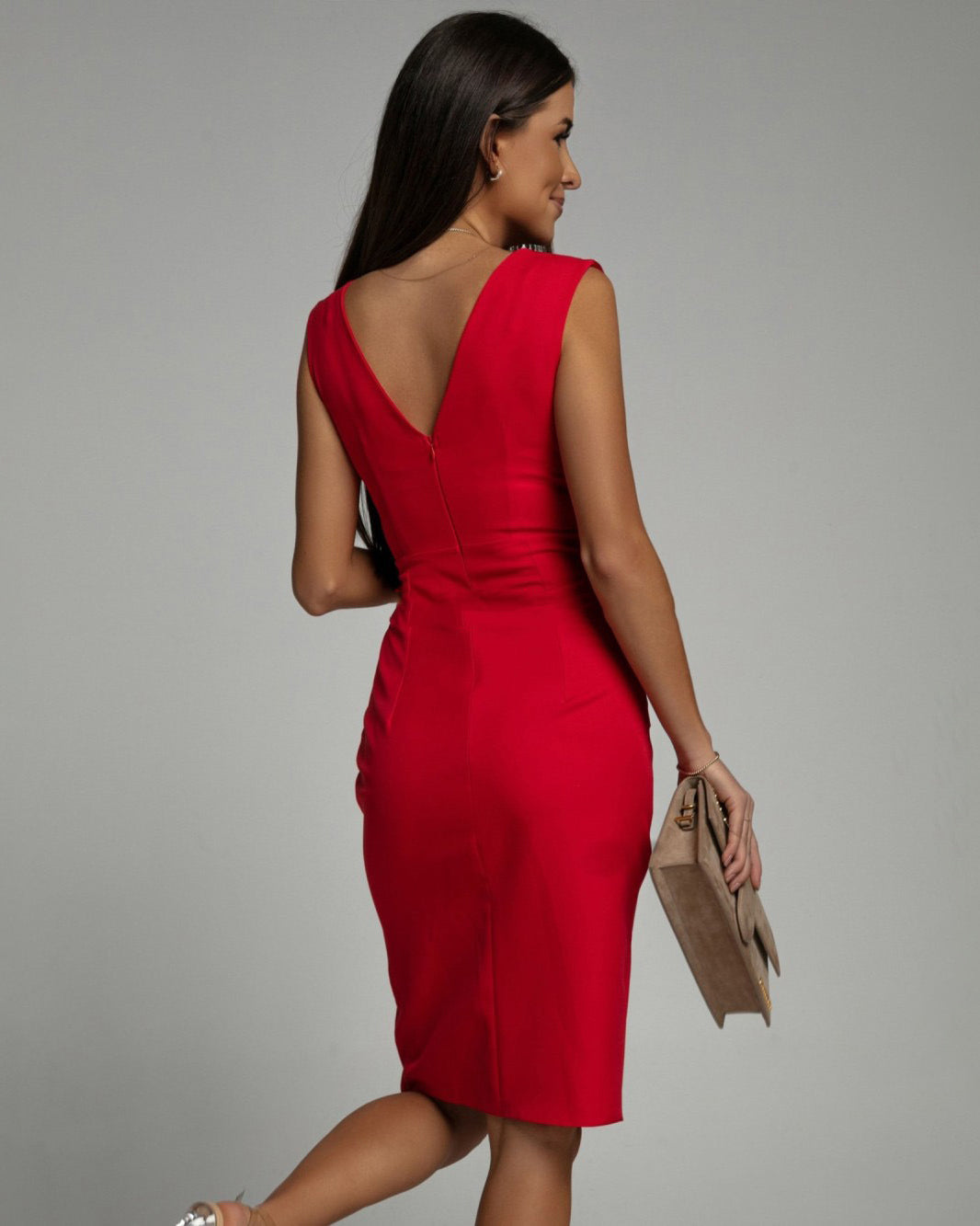 Nélida | Vestido elegante con abertura lateral – invitada perfecta