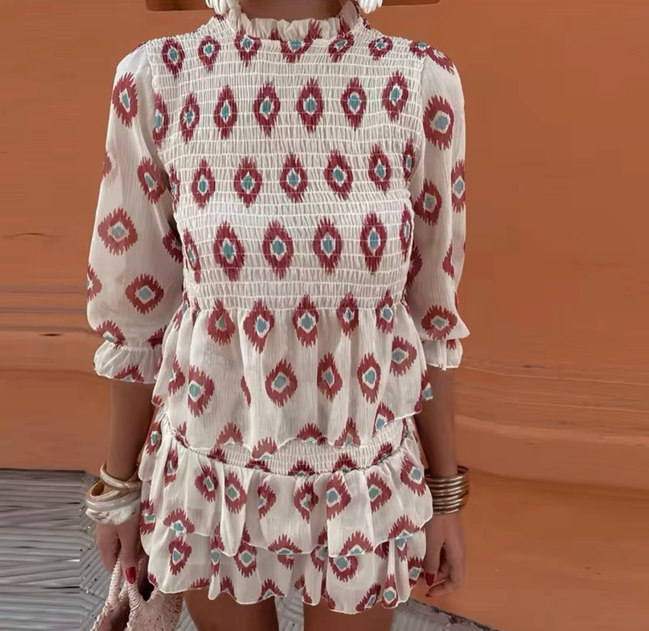 Iria | Vestido de Verano Bordado con Volantes