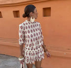 Iria | Vestido de Verano Bordado con Volantes