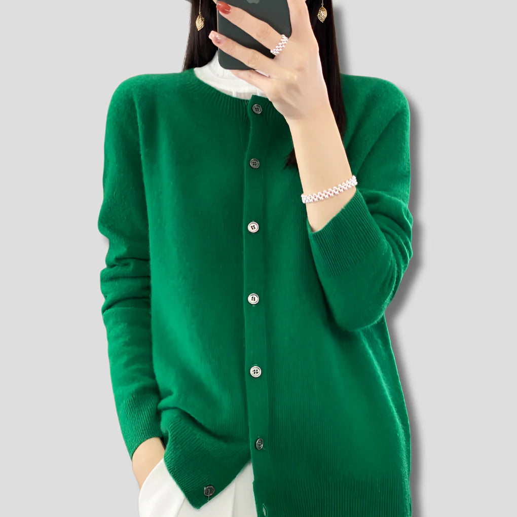 Paloma | Cárdigan de cuello redondo para mujer