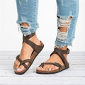 Maialen | Sandalias clásicas de cuero para mujer – elegantes, cómodas
