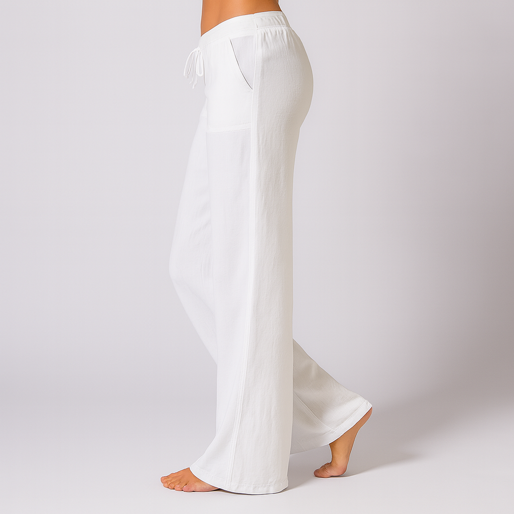 Yara | Pantalón Holgado de Mezcla de Lino – Frescura y Confort Chic