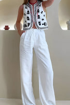 Josefa | Chaleco sin Mangas Bordado