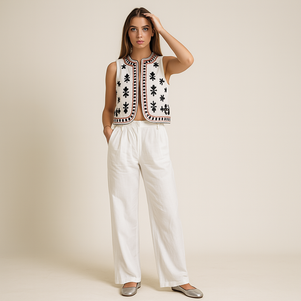 Josefa | Chaleco sin Mangas Bordado