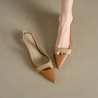 Silvana | Sandalias planas de verano con punta cerrada y diseño elegante casual