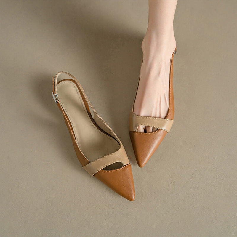 Silvana | Sandalias planas de verano con punta cerrada y diseño elegante casual