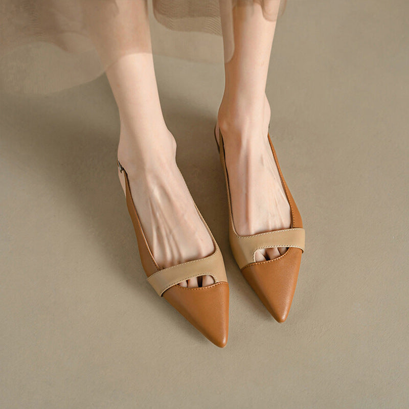 Silvana | Sandalias planas de verano con punta cerrada y diseño elegante casual