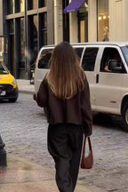 Lía | Chaqueta Oversize Abotonada con Bolsillos – Estilo Casual Chic