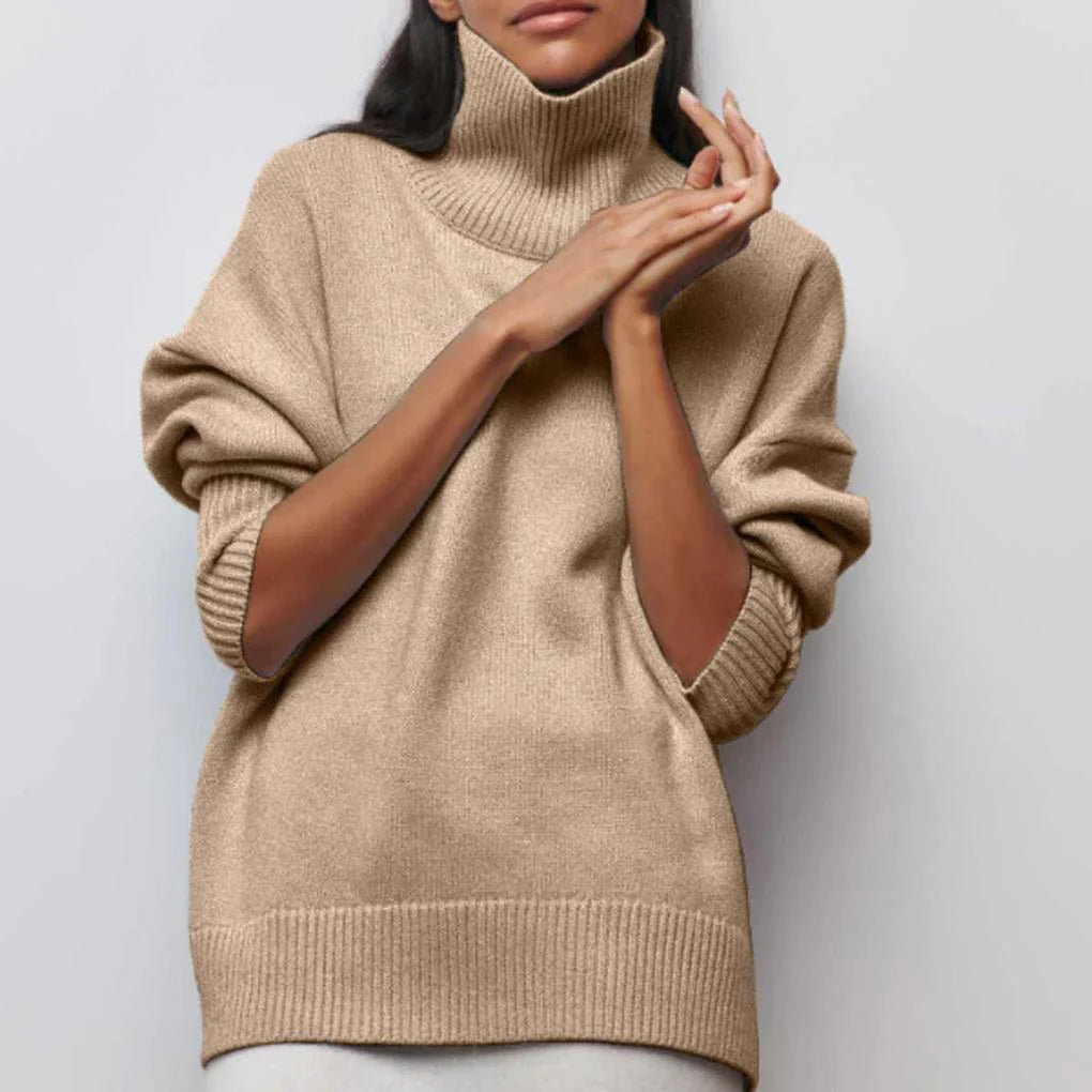 Lola | Jersey de cuello vuelto para mujer – básico de invierno