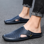Rebeca | Mules hombre cuero abiertos cómodos y elegantes para verano
