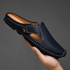 Rebeca | Mules hombre cuero abiertos cómodos y elegantes para verano