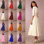 Abril | Vestido midi elegante con escote en V