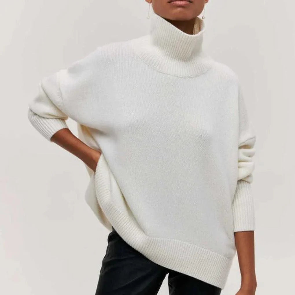 Lola | Jersey de cuello vuelto para mujer – básico de invierno