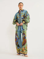 Sonia | Conjunto Elegante Oversize con Pantalón Estampado Chic