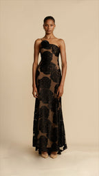 Reyes | Vestido largo elegante con volantes