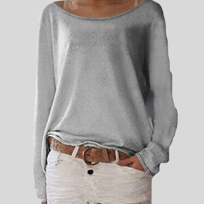 Mireia | Top mujer escote amplio y corte relajado cómodo y elegante