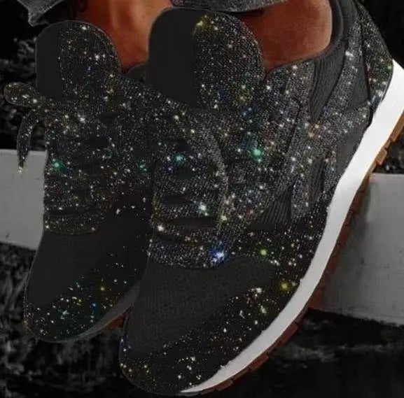 Sara | Zapatillas con efecto glitter y comodidad total