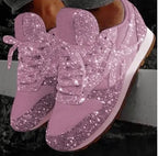 Sara | Zapatillas con efecto glitter y comodidad total