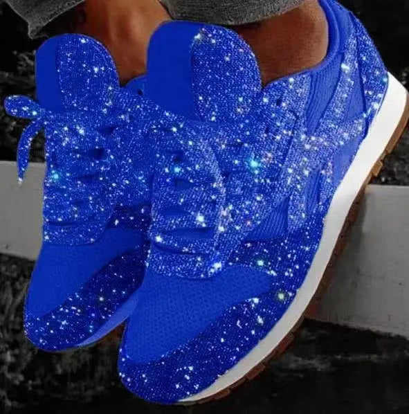 Sara | Zapatillas con efecto glitter y comodidad total