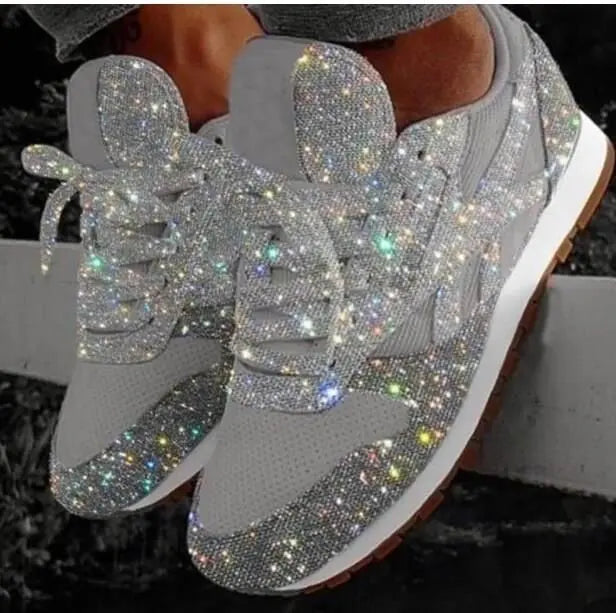 Sara | Zapatillas con efecto glitter y comodidad total