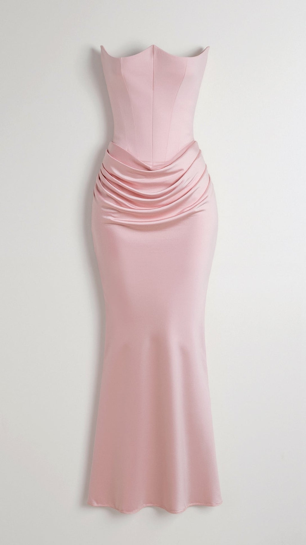 Velmira | Vestido Maxi Entallado sin Tirantes