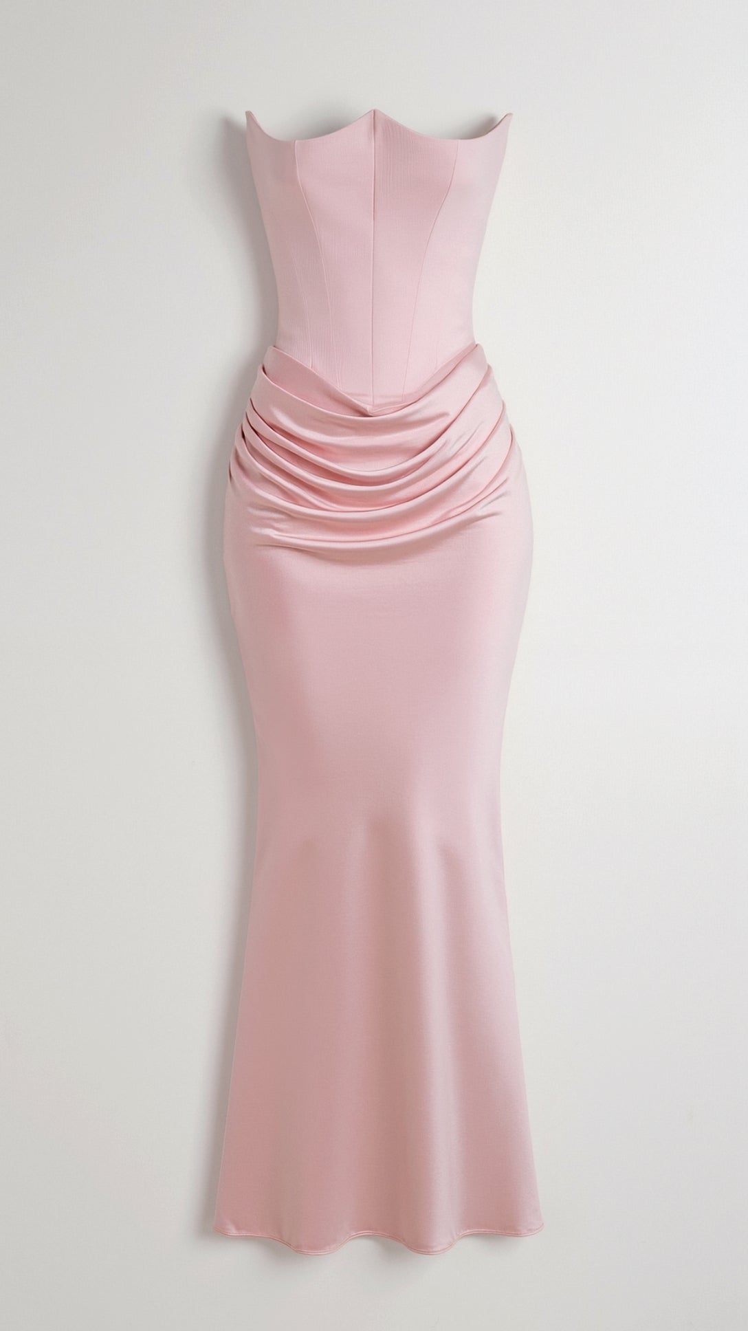 Velmira | Vestido Maxi Entallado sin Tirantes