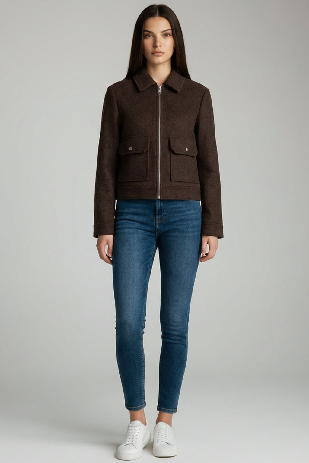 Calyra | Chaqueta Corta con Cremallera para Mujer