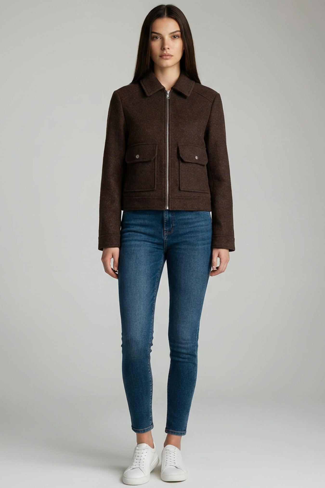 Calyra | Chaqueta Corta con Cremallera para Mujer