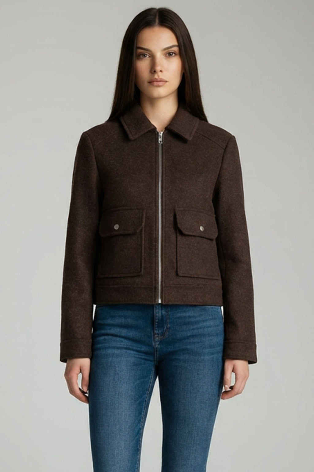 Calyra | Chaqueta Corta con Cremallera para Mujer