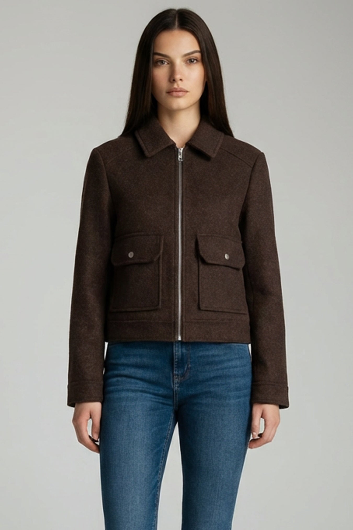 Calyra | Chaqueta Corta con Cremallera para Mujer