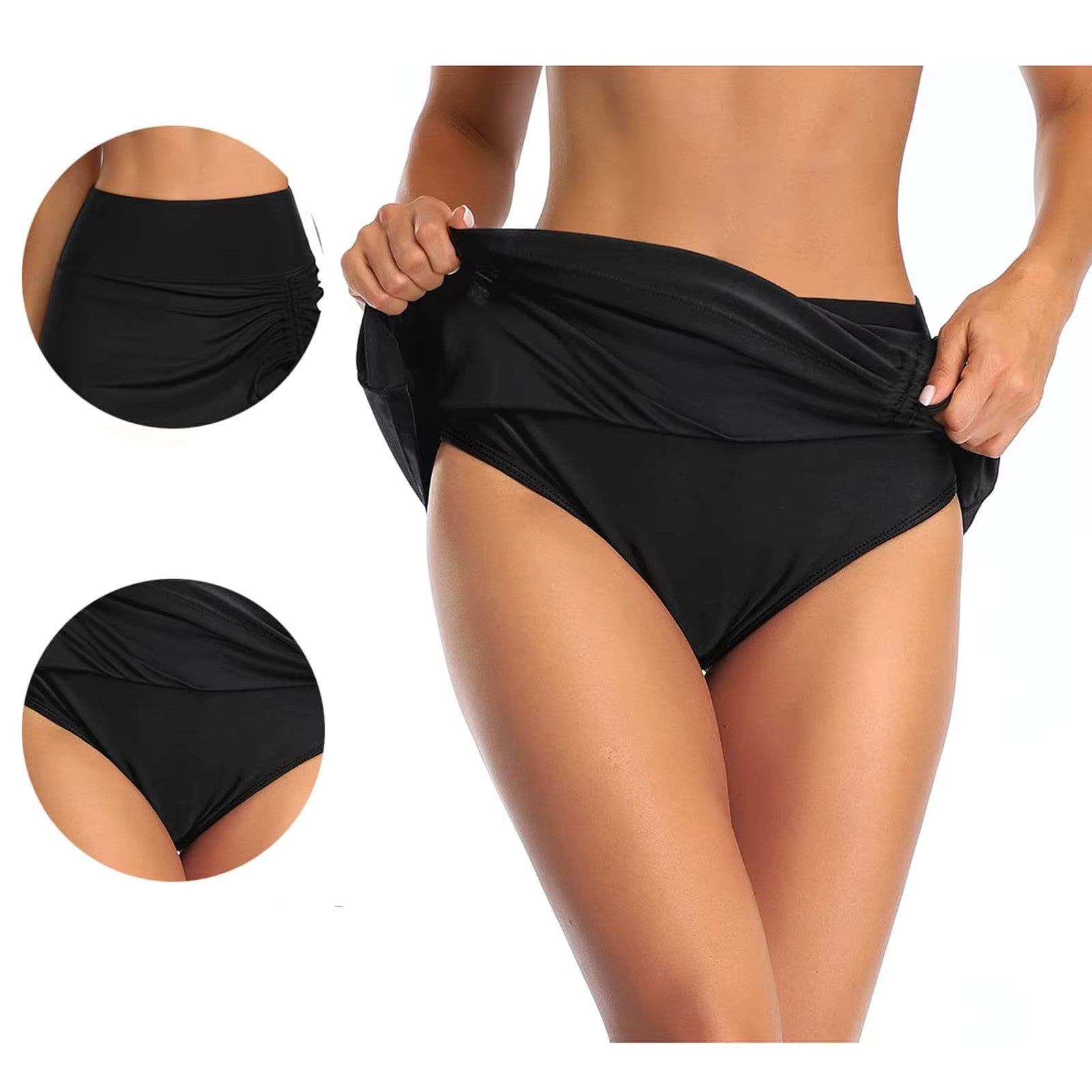 Ayla | Falda de Baño de Cintura Alta – Estilo Playero Chic