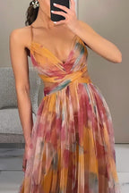Saioa | Vestido largo floral de mujer con estilo romántico