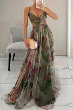 Saioa | Vestido largo floral de mujer con estilo romántico