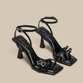 Bella | Tacones Altos Mujer con Pulsera al Tobillo y Tacón Grueso