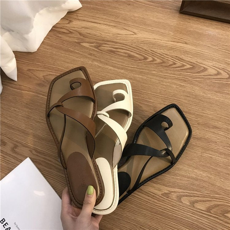 Ana Mae | Sandalias de Verano con Anillo en el Dedo Mujer 2025 Cómodas y Elegantes