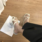 Ana Mae | Sandalias de Verano con Anillo en el Dedo Mujer 2025 Cómodas y Elegantes