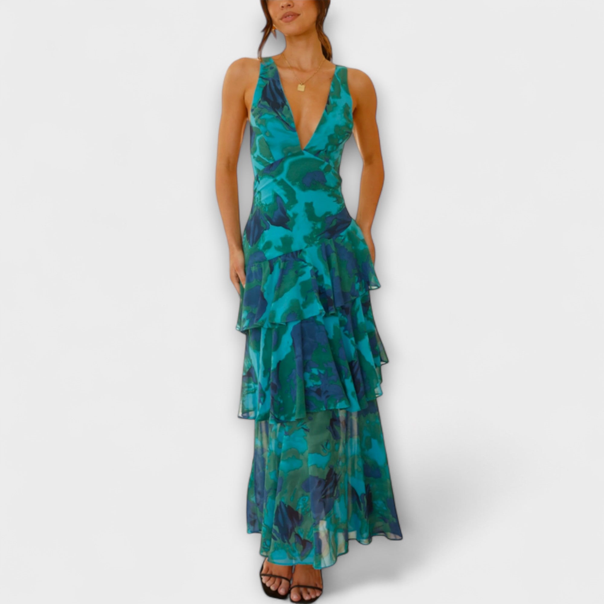 Ami | Vestido maxi ligero con escote en V profundo