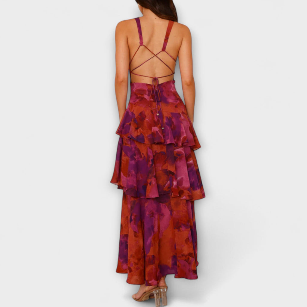 Ami | Vestido maxi ligero con escote en V profundo