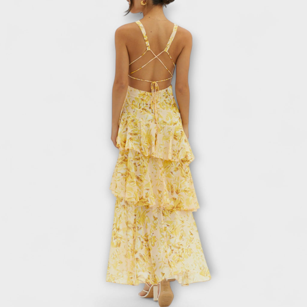 Ami | Vestido maxi ligero con escote en V profundo