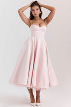 Edurne – Vestido midi de cóctel elegante para fiestas y eventos