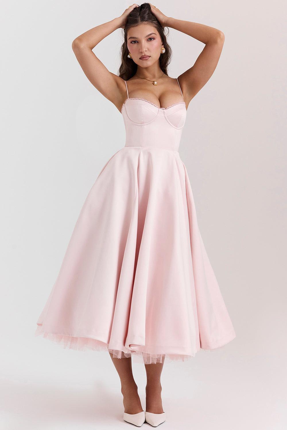 Edurne – Vestido midi de cóctel elegante para fiestas y eventos