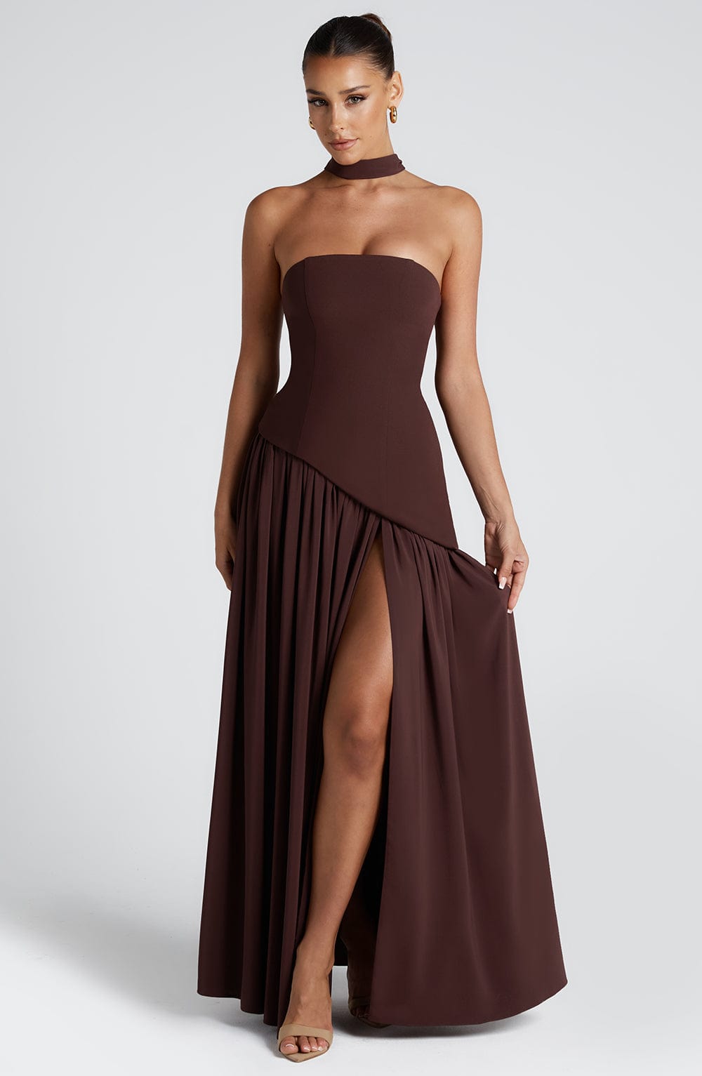 Eulalia | Vestido largo elegante sin mangas para mujer