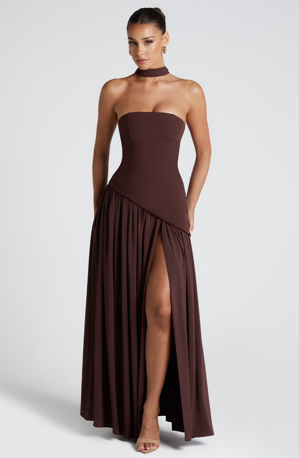 Eulalia | Vestido largo elegante sin mangas para mujer