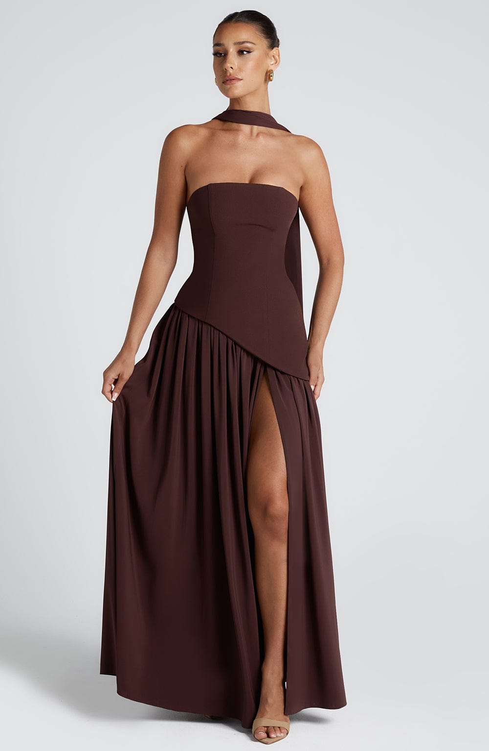 Eulalia | Vestido largo elegante sin mangas para mujer