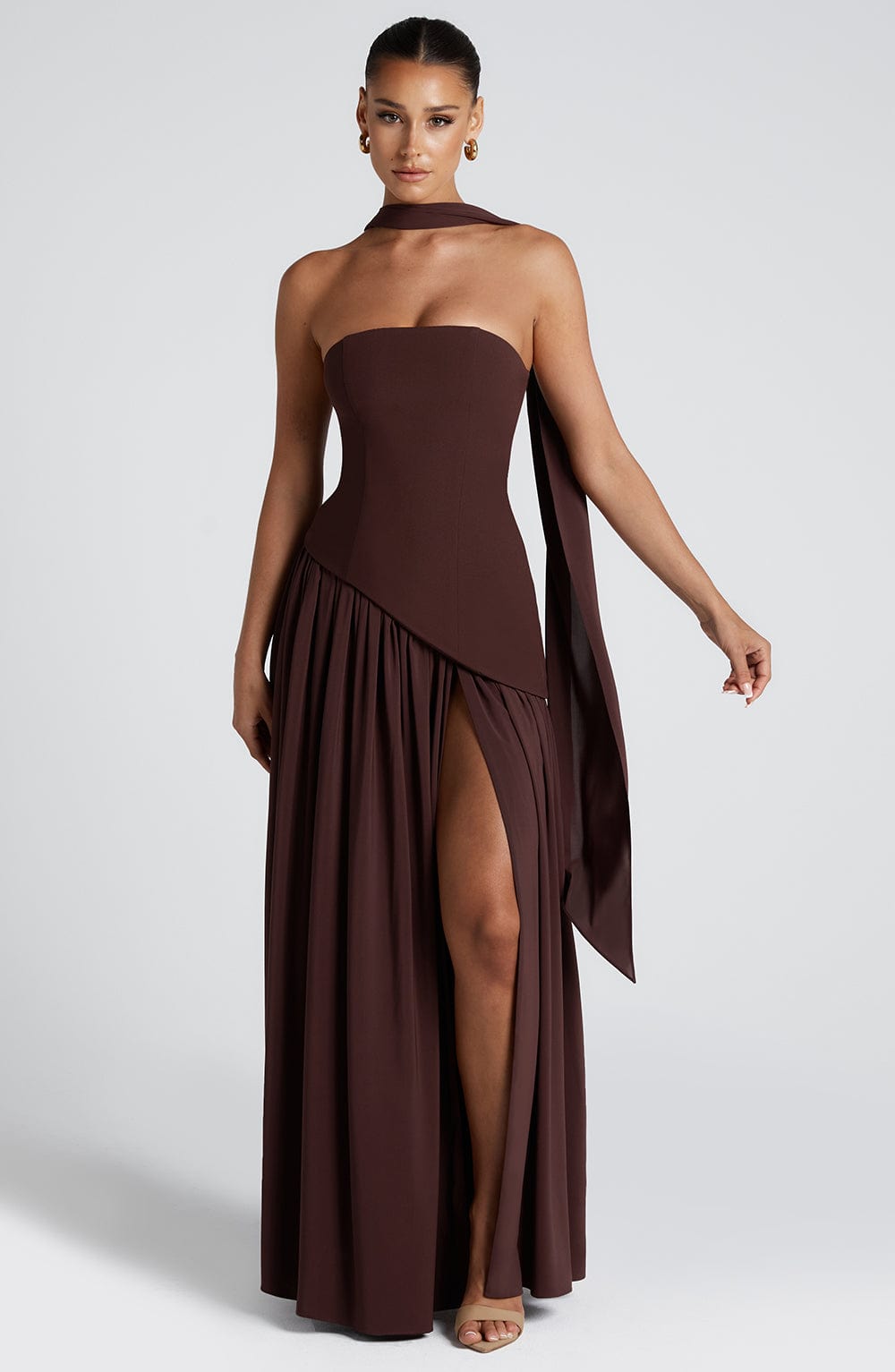 Eulalia | Vestido largo elegante sin mangas para mujer