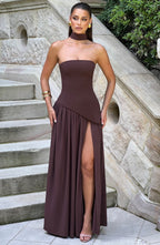 Eulalia | Vestido largo elegante sin mangas para mujer