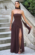 Eulalia | Vestido largo elegante sin mangas para mujer