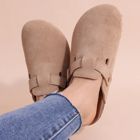 Vera | Zuecos con hebilla y suela de corcho