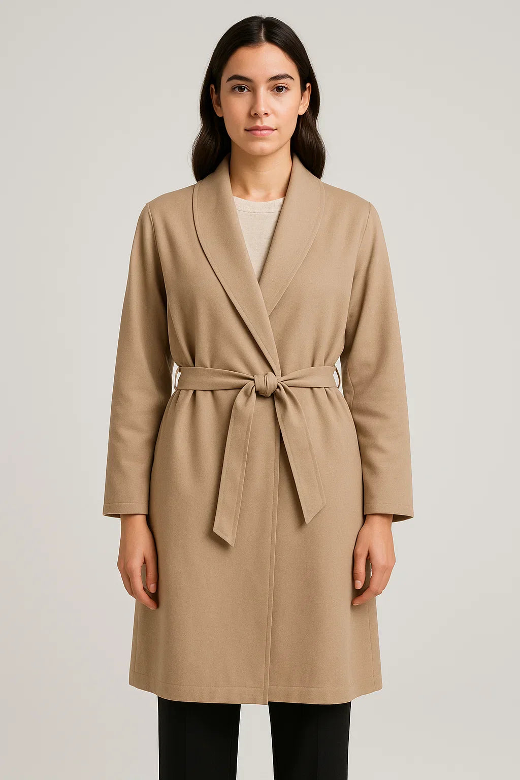 Belén – Abrigo cruzado ligero y elegante - done