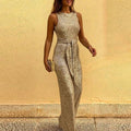 Maialen | Vestido de noche sin mangas con cinturón – elegancia minimalista